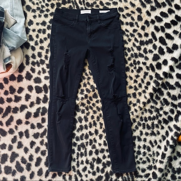 Pacsun black distressed jeggings - Picture 2 of 7